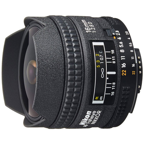 Nikkor Fisheye AF 16mm f/2.8D Lens 